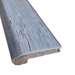 Prefinished Morning Dove Distressed Bamboo 9/16 in thick x 3.25 in wide x 72 in Length Stair Nose